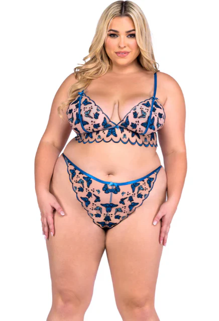 Butterfly Beauty 2-Piece Garter Set - LI692 - Image 3