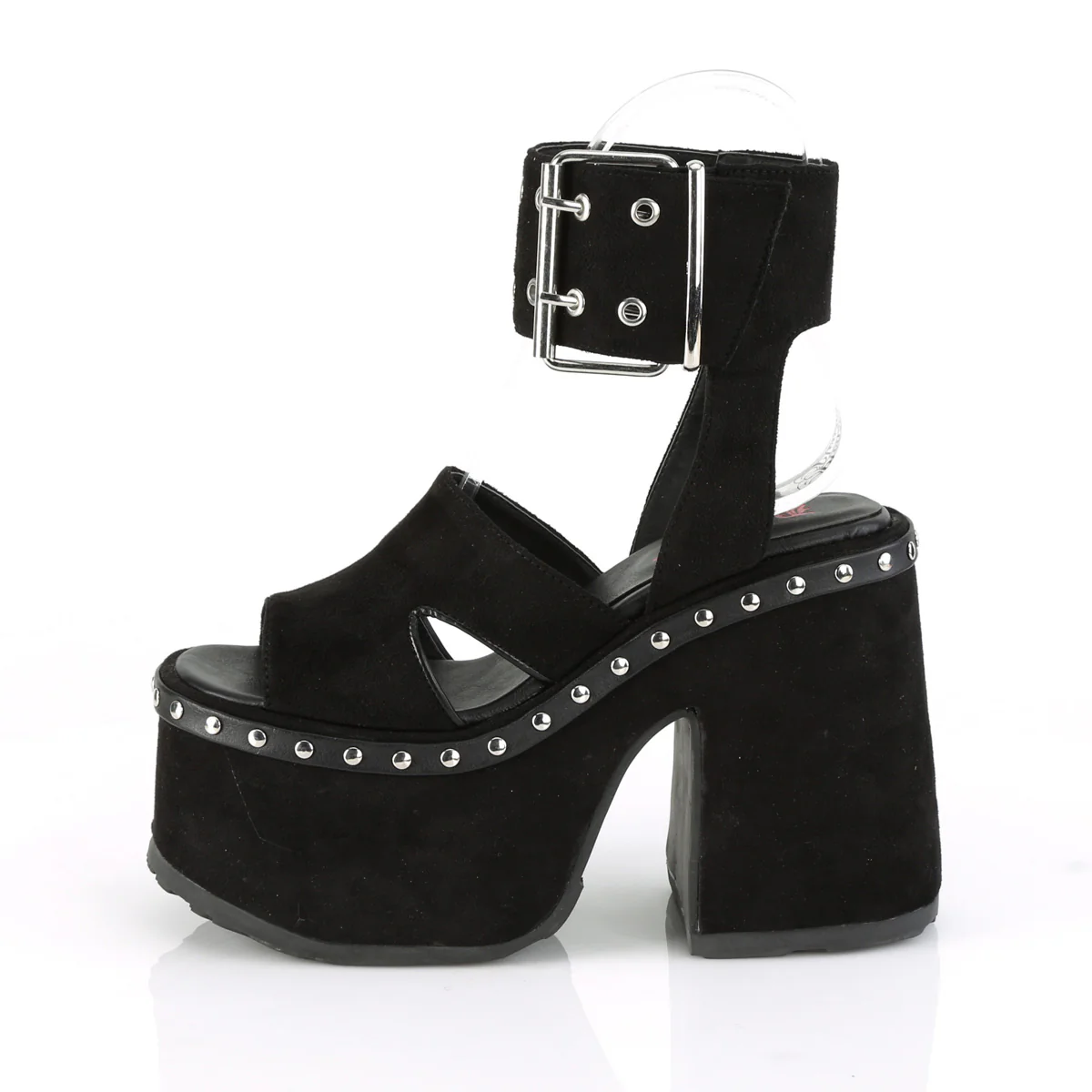 CAMEL-102 Black Vegan Suede - Image 3