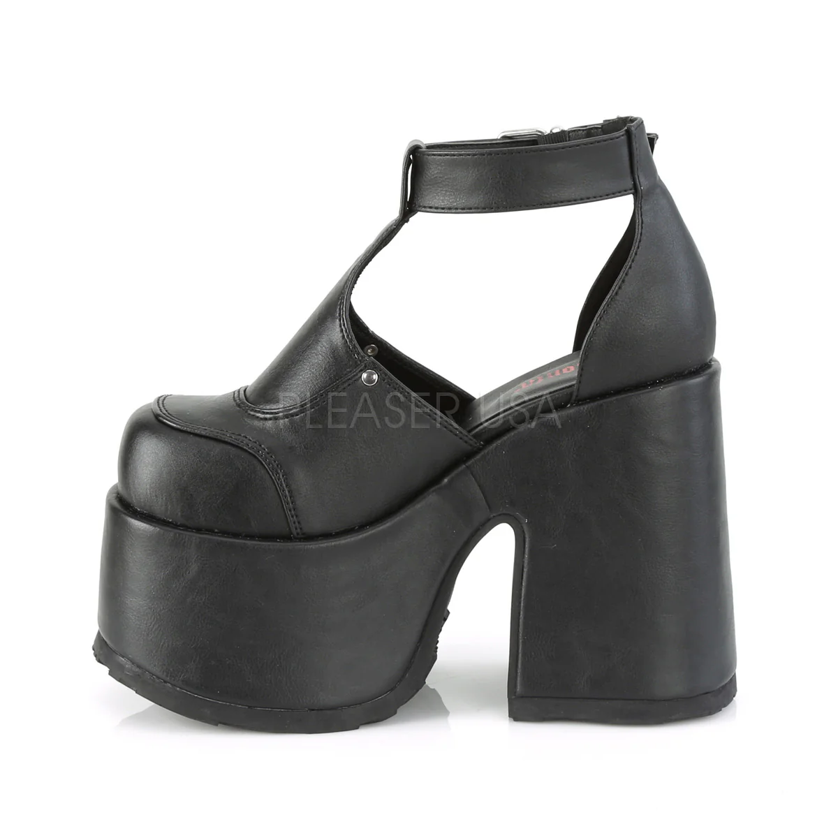 CAMEL-103 Black Vegan Leather - Image 3
