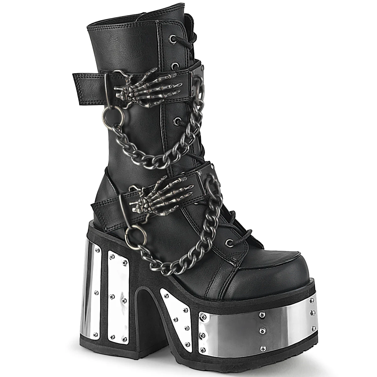 CAMEL-120 Black Vegan Leather