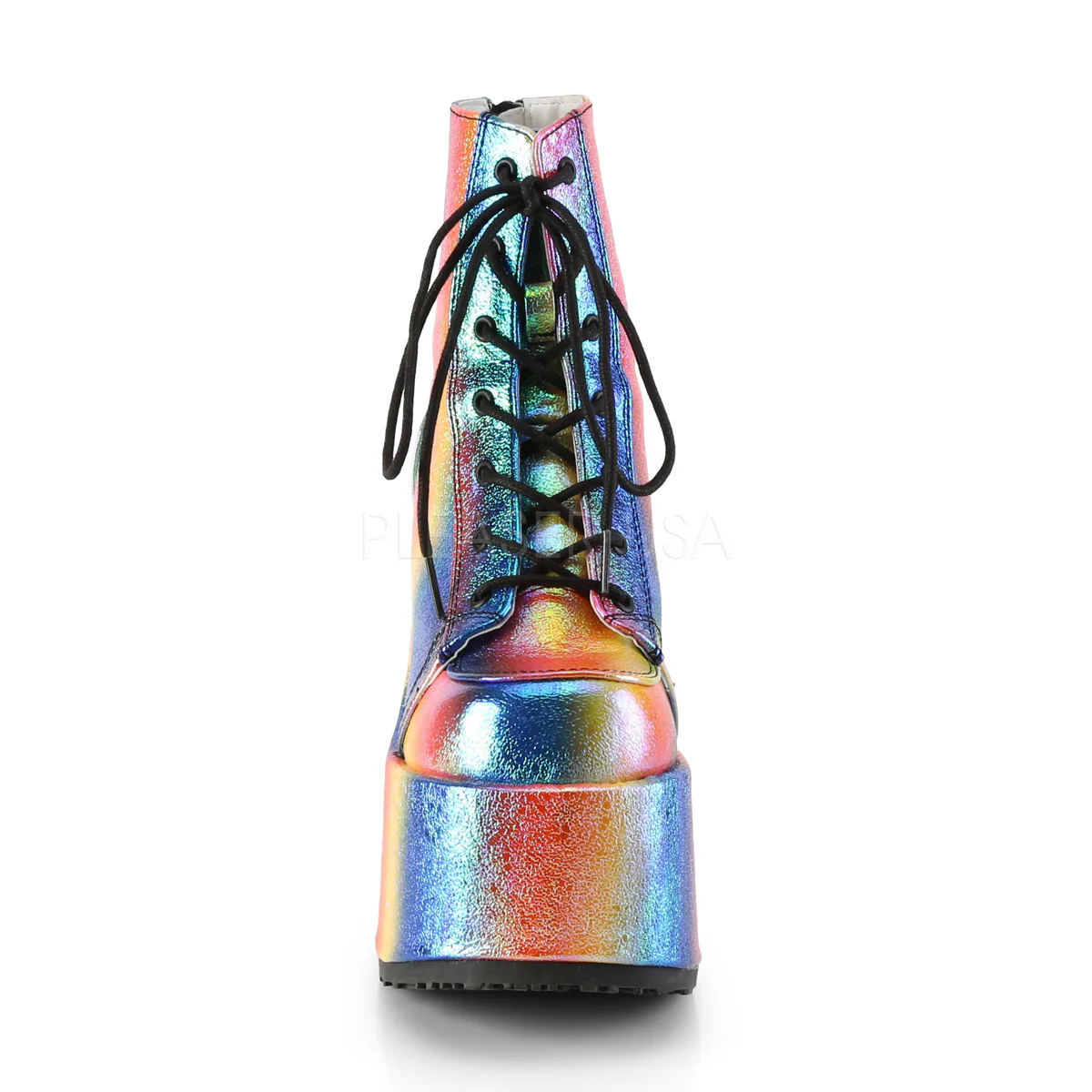 CAMEL-203  Rainbow Iridescent Vegan Leather - Image 2