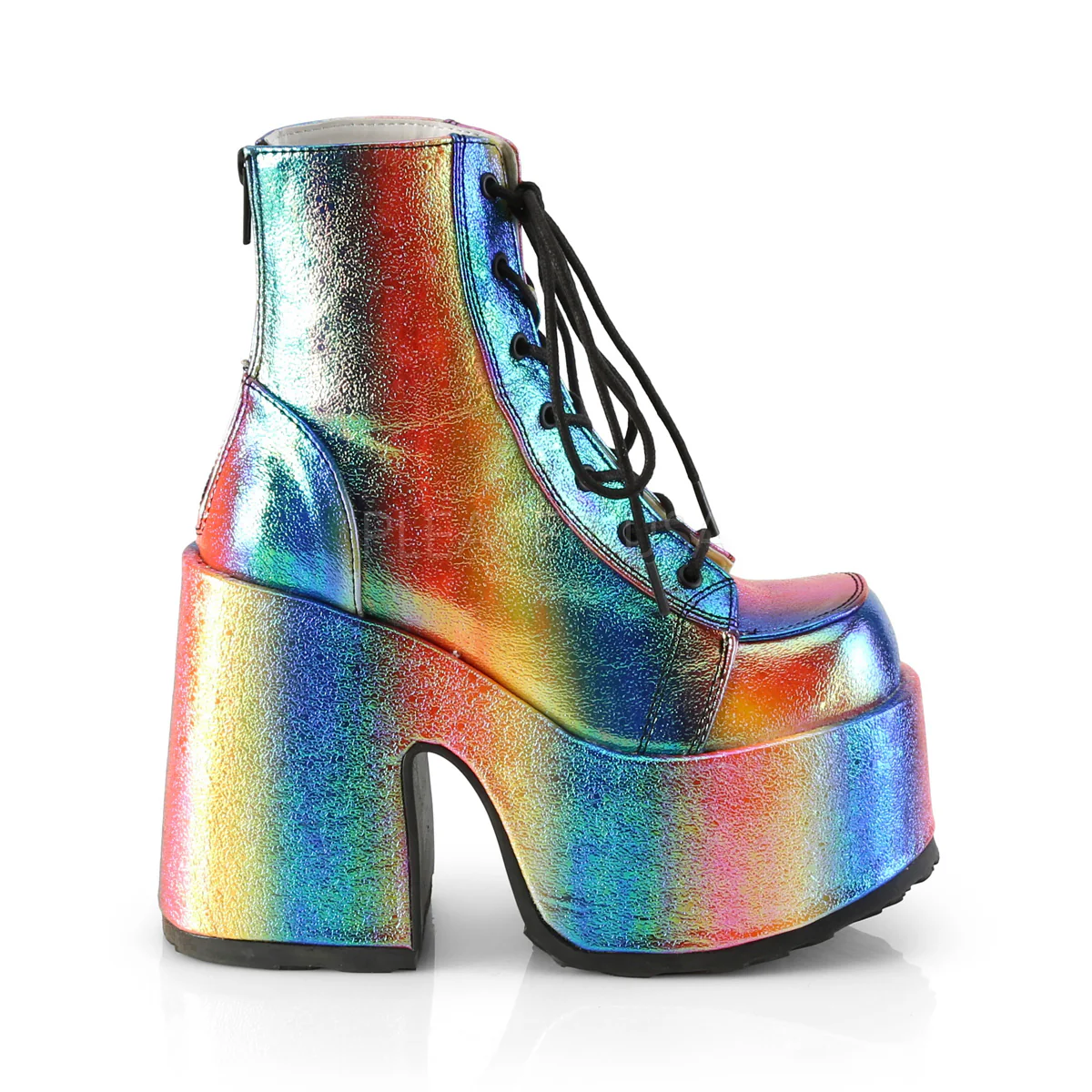 CAMEL-203  Rainbow Iridescent Vegan Leather - Image 5