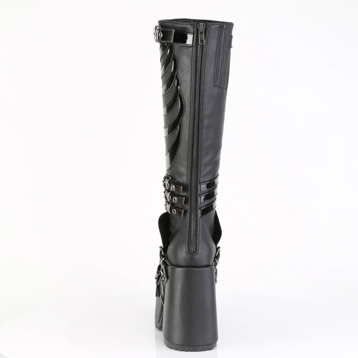CAMEL-235  Black Vegan Leather-Patent - Image 4