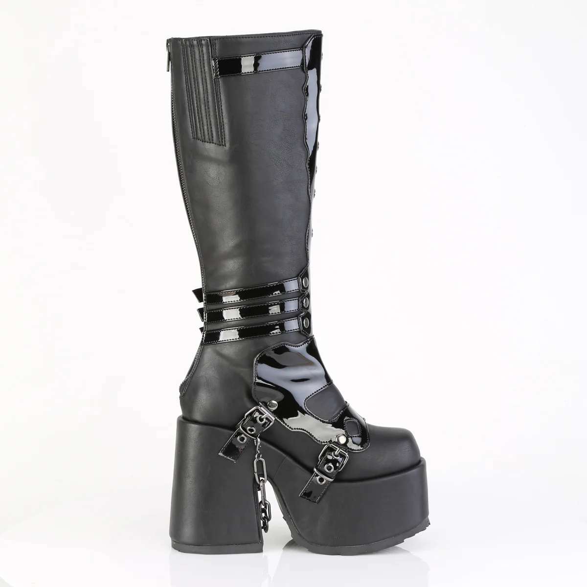CAMEL-235  Black Vegan Leather-Patent - Image 5