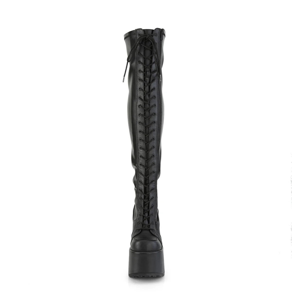 CAMEL-300  Black Stretch Vegan Leather - Image 2