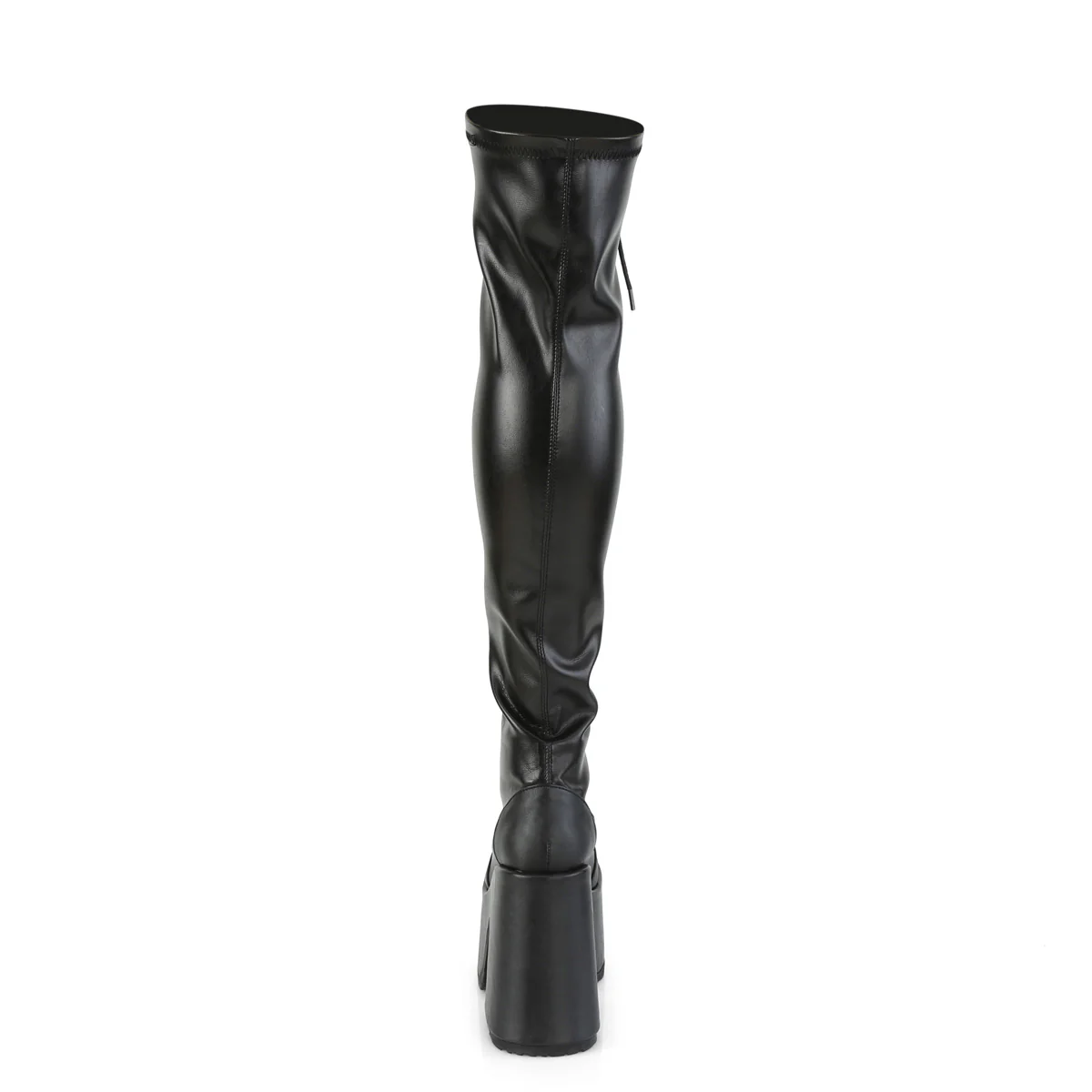 CAMEL-300  Black Stretch Vegan Leather - Image 4