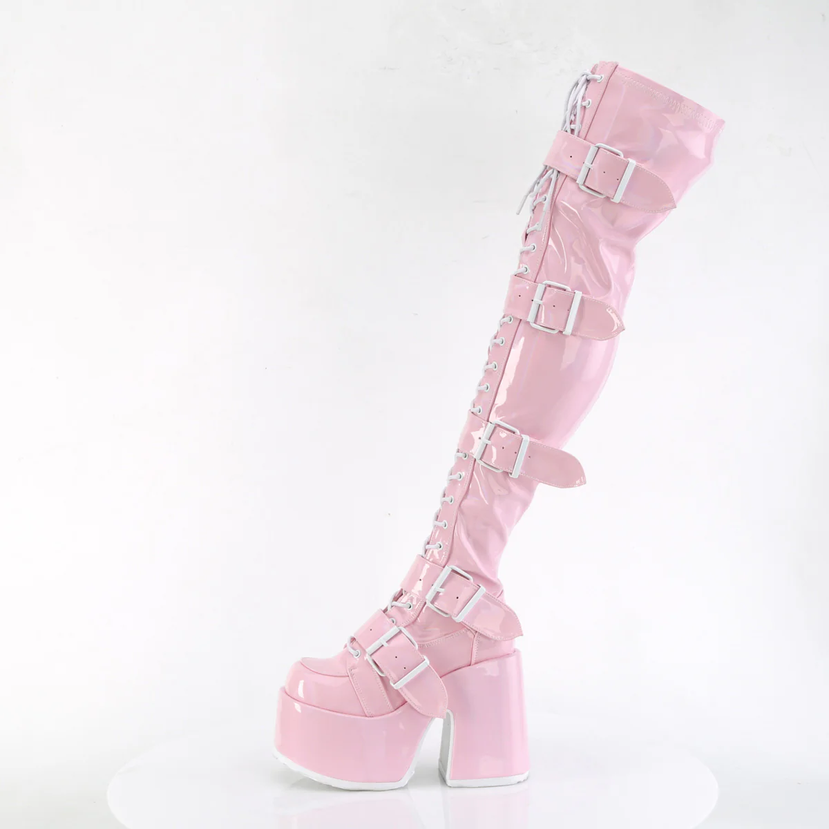 CAMEL-305  Baby Pink Stretch Hologram - Image 3