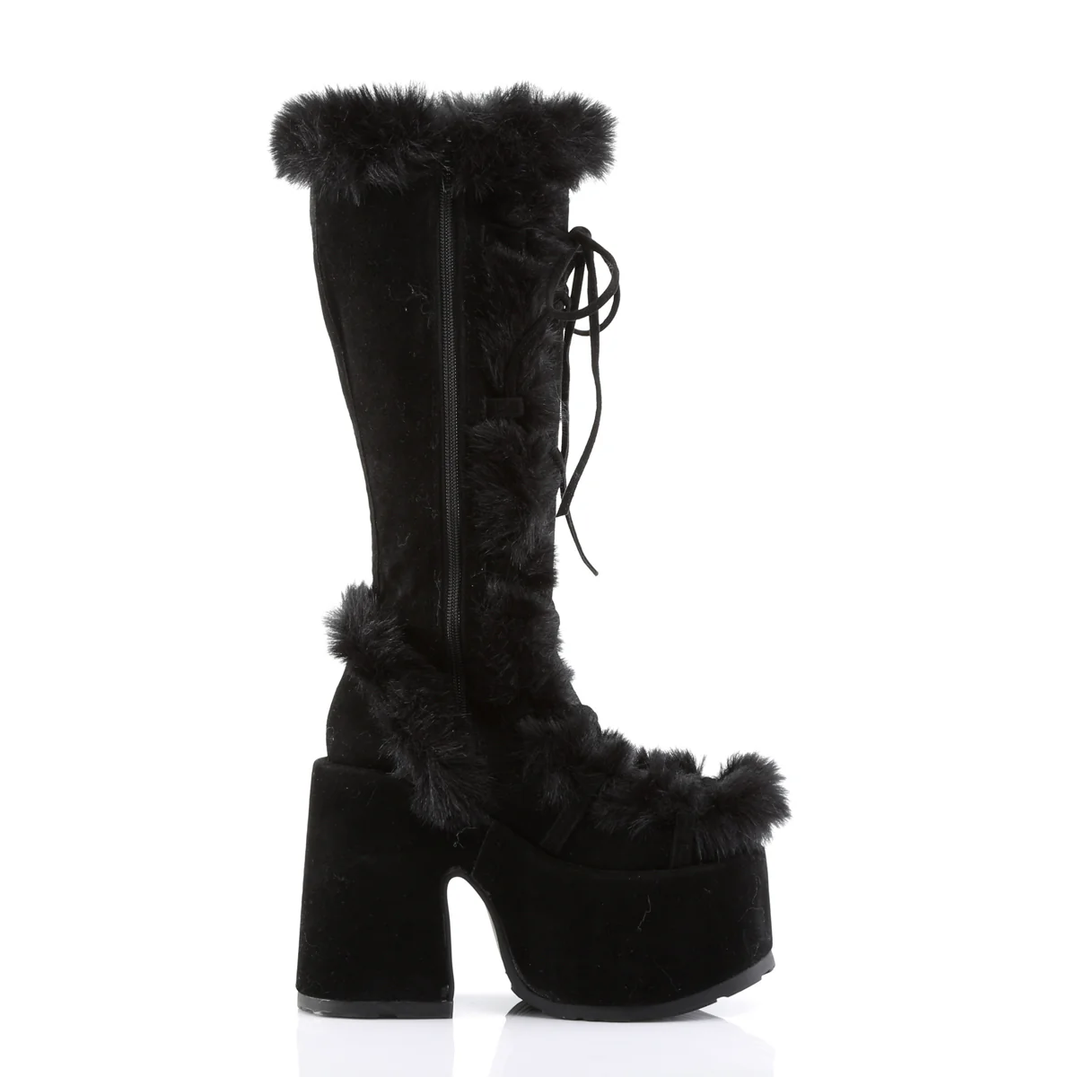 CAMEL-311 Black Vegan Suede - Image 5