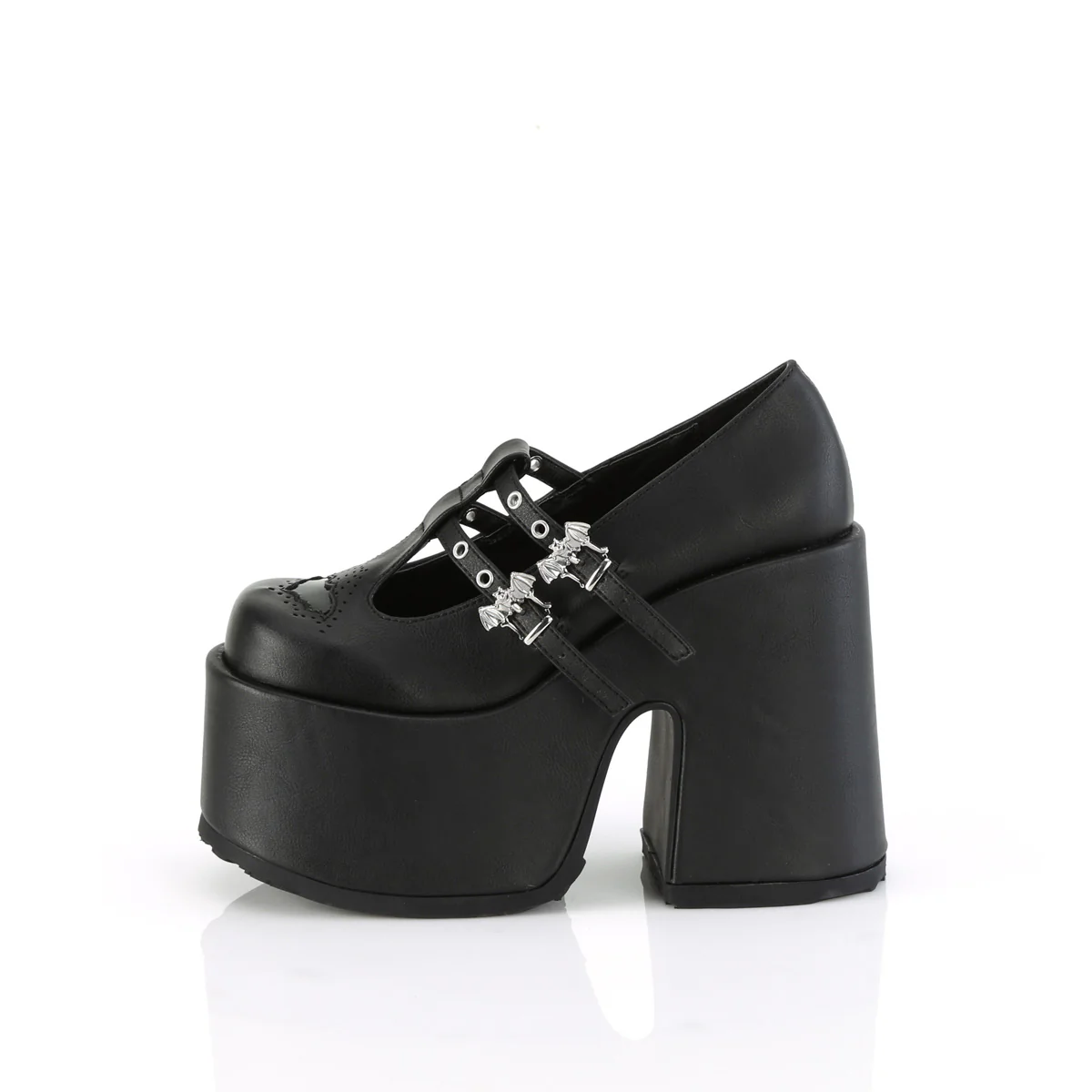CAMEL-55  Black Vegan Leather - Image 3