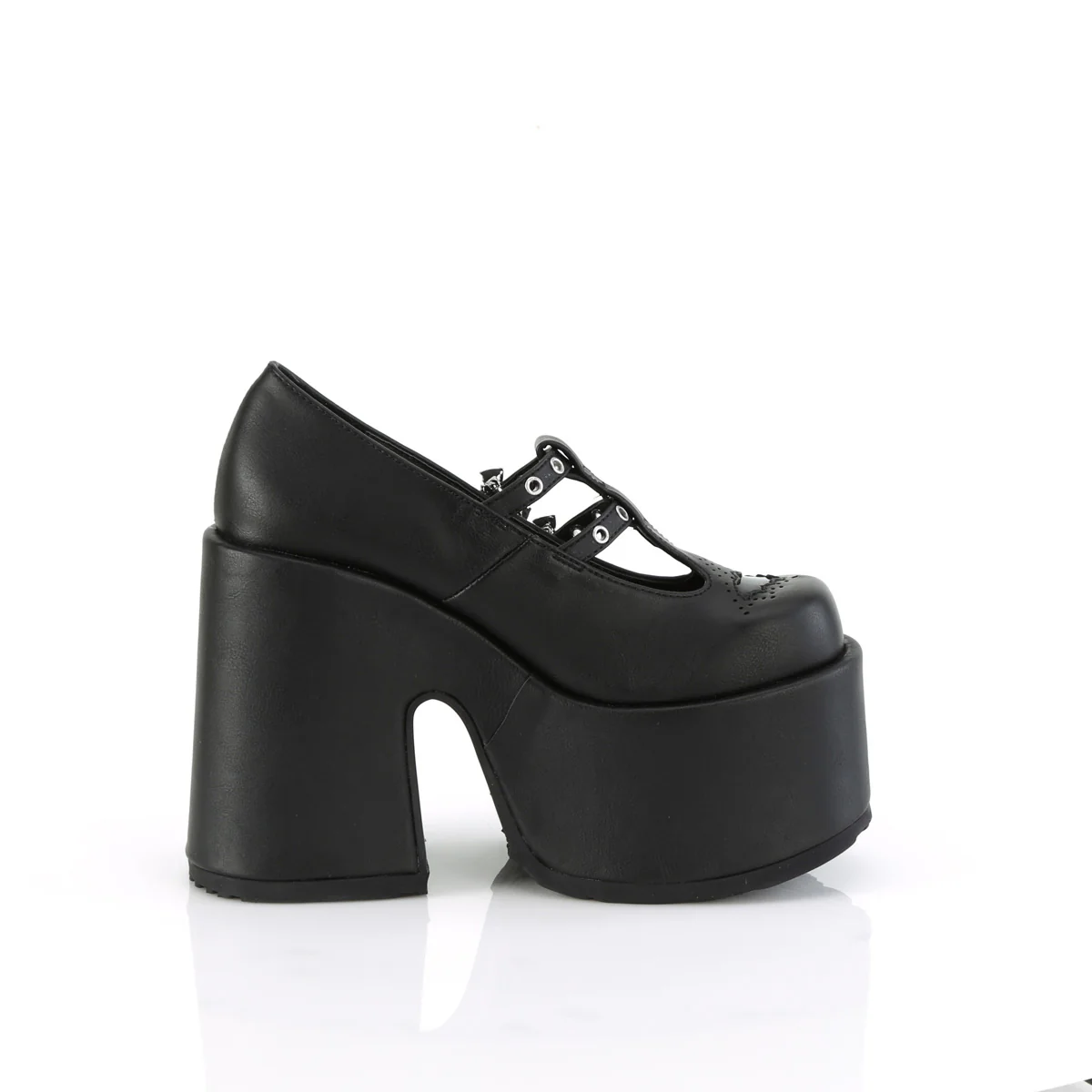 CAMEL-55  Black Vegan Leather - Image 5