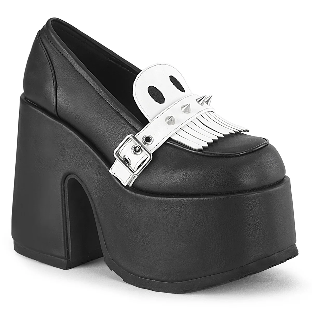 CAMEL-58  Black Vegan Leather