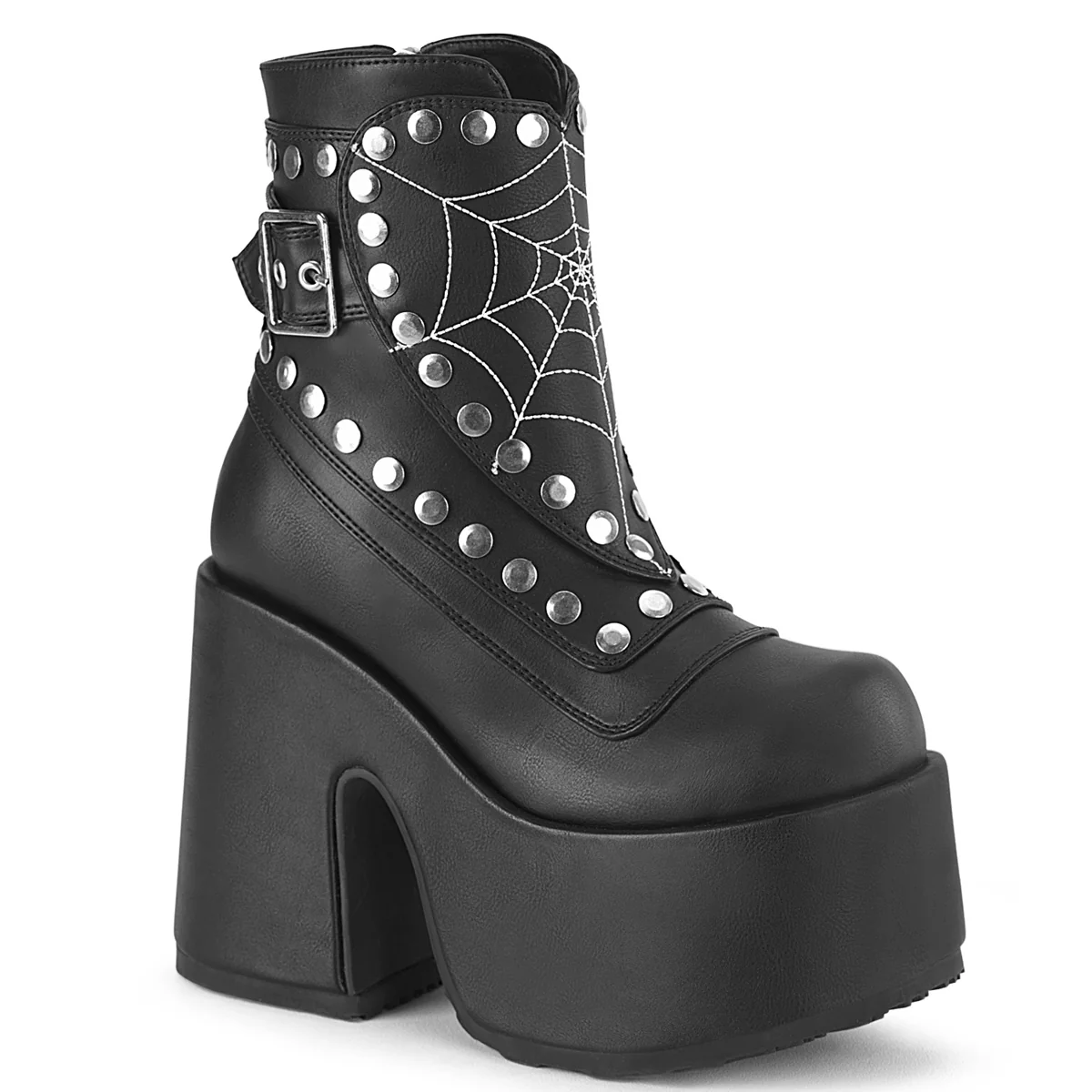 CAMEL-70  Black Vegan Leather