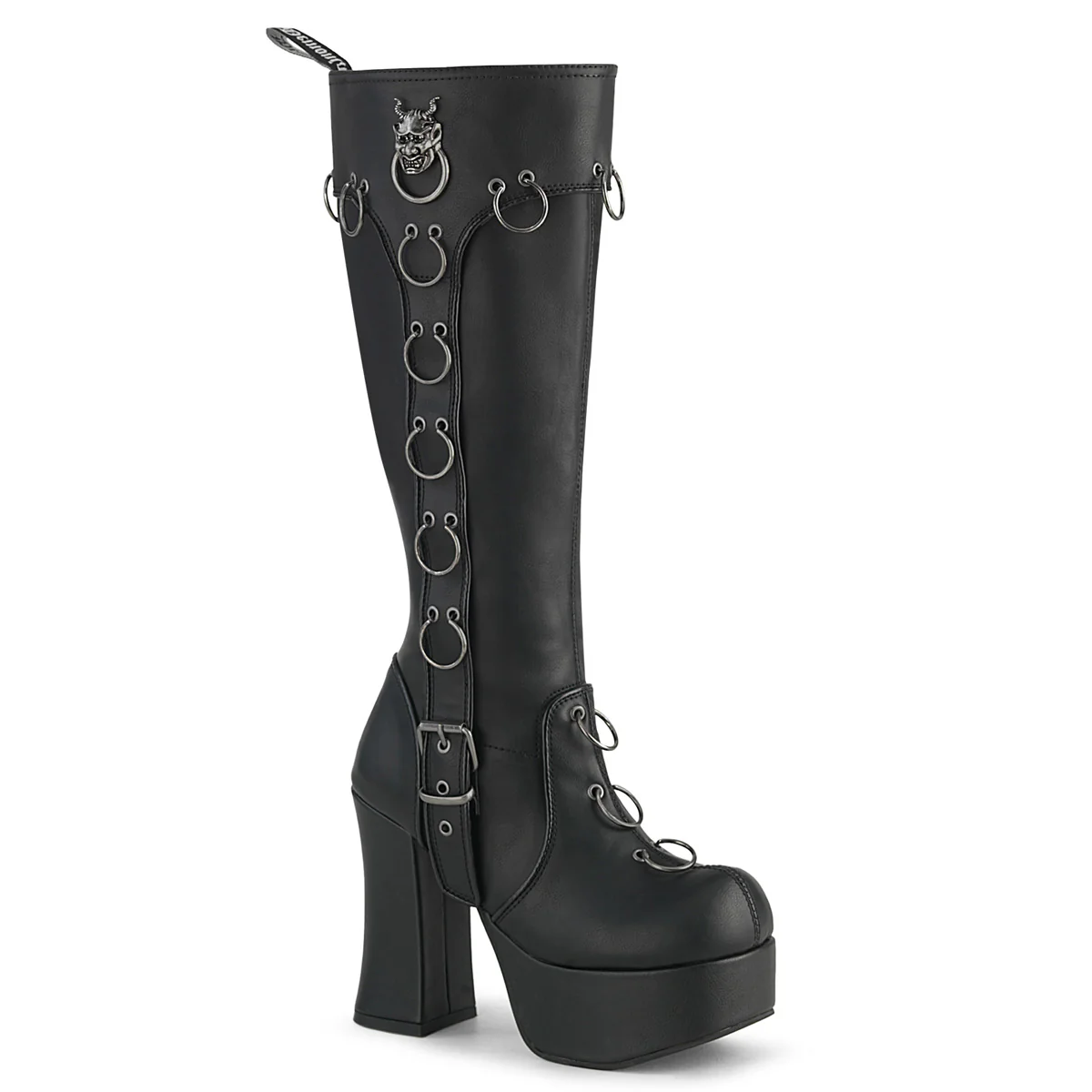 CHARADE-211  Black Vegan Leather