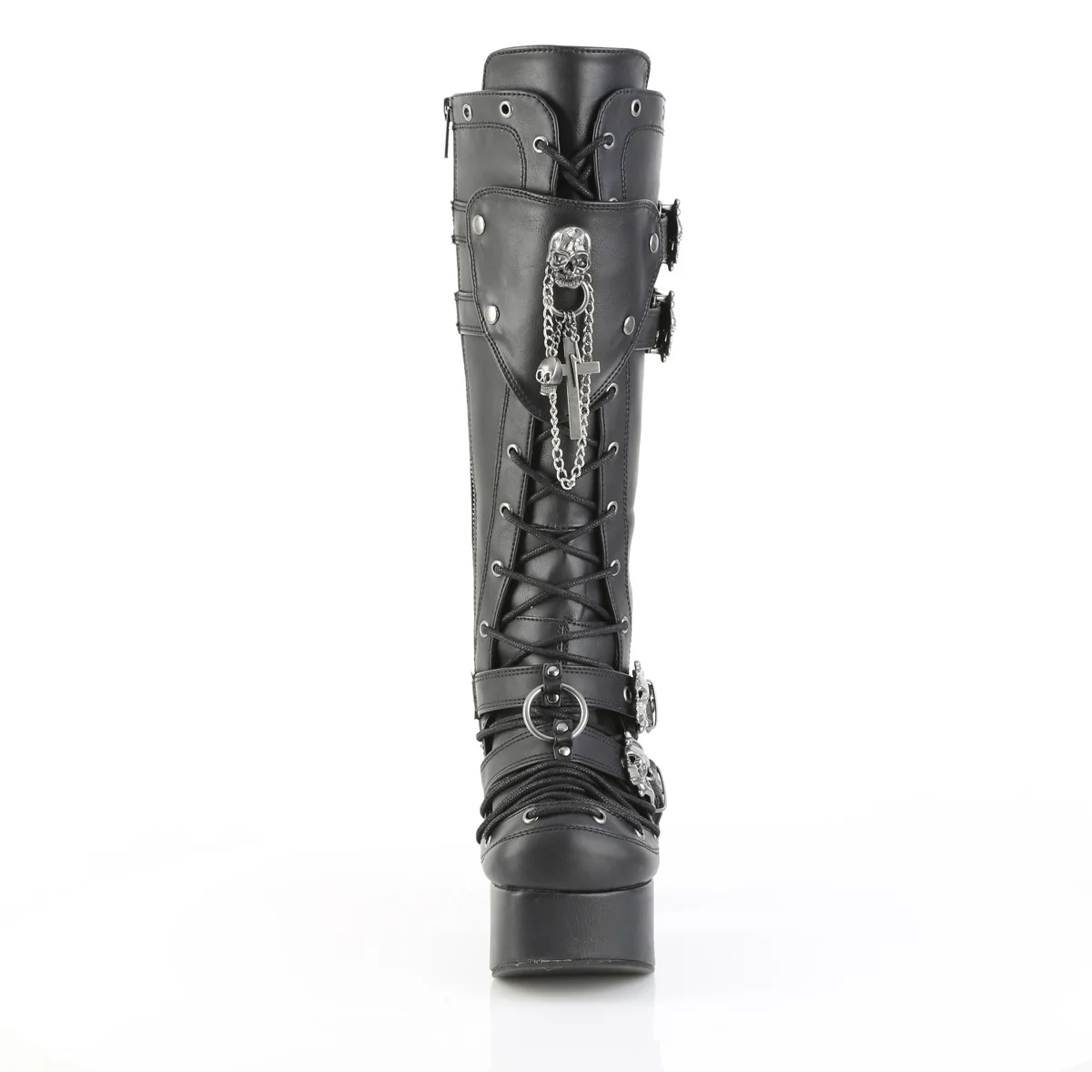 CHARADE-230  Black Vegan Leather - Image 2