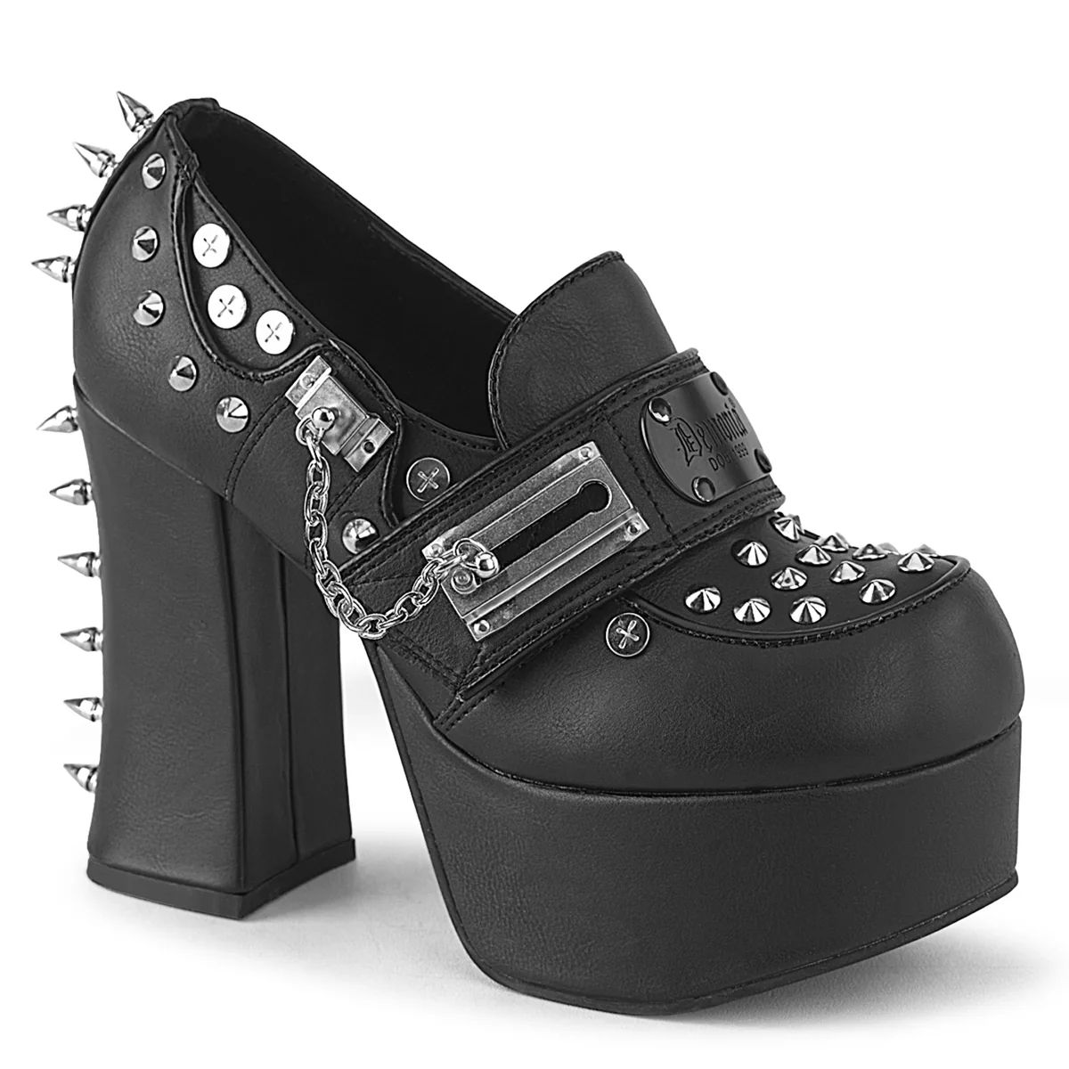 CHARADE-32 Black Vegan Leather