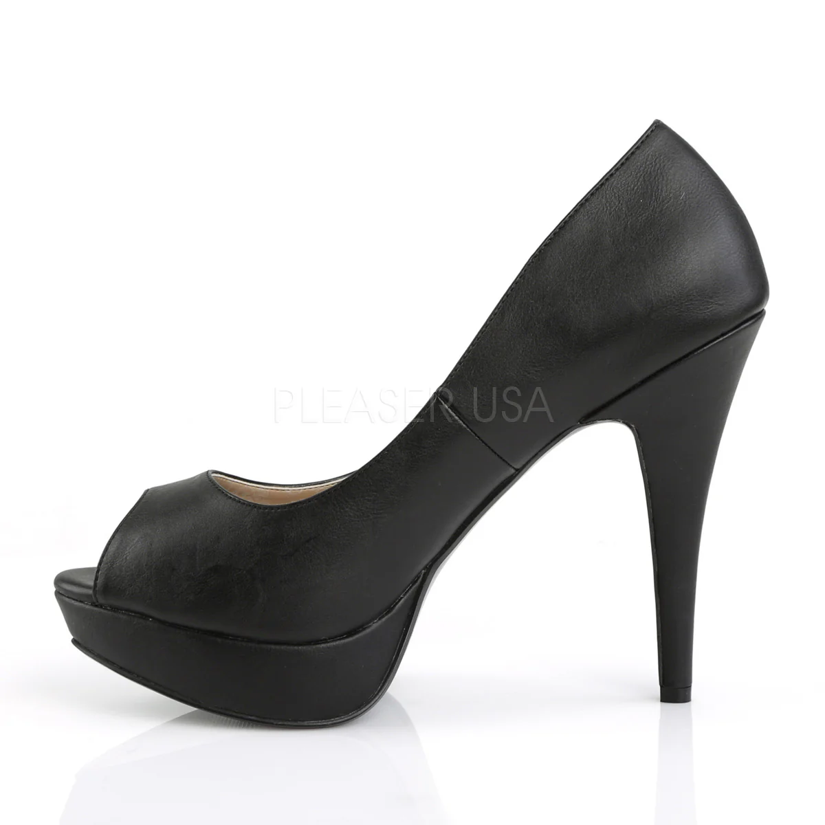 CHLOE-01  Black Faux Leather - Image 3