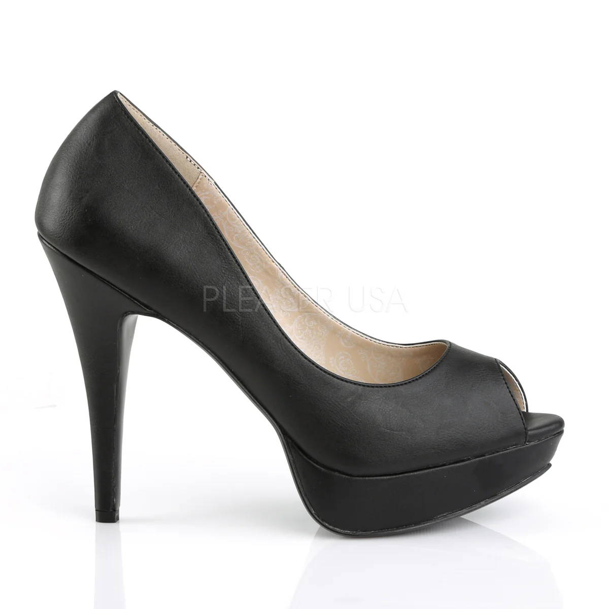 CHLOE-01  Black Faux Leather - Image 5