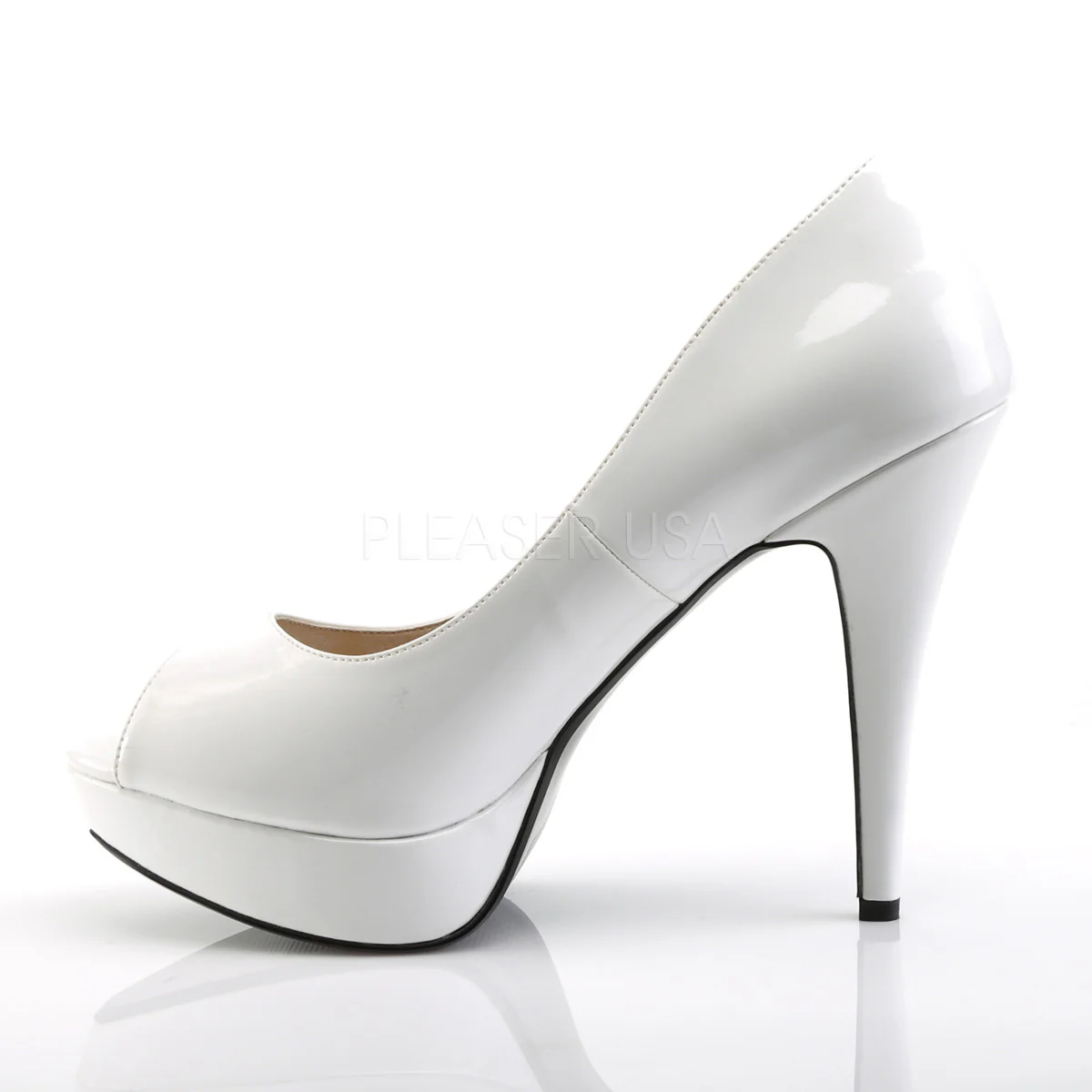CHLOE-01  White Patent - Image 3