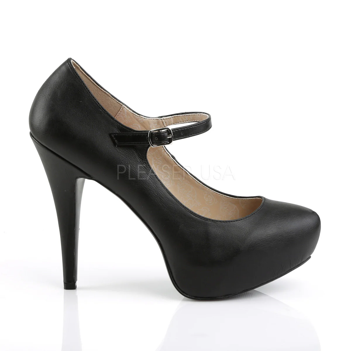 CHLOE-02 Black Faux Leather - Image 5