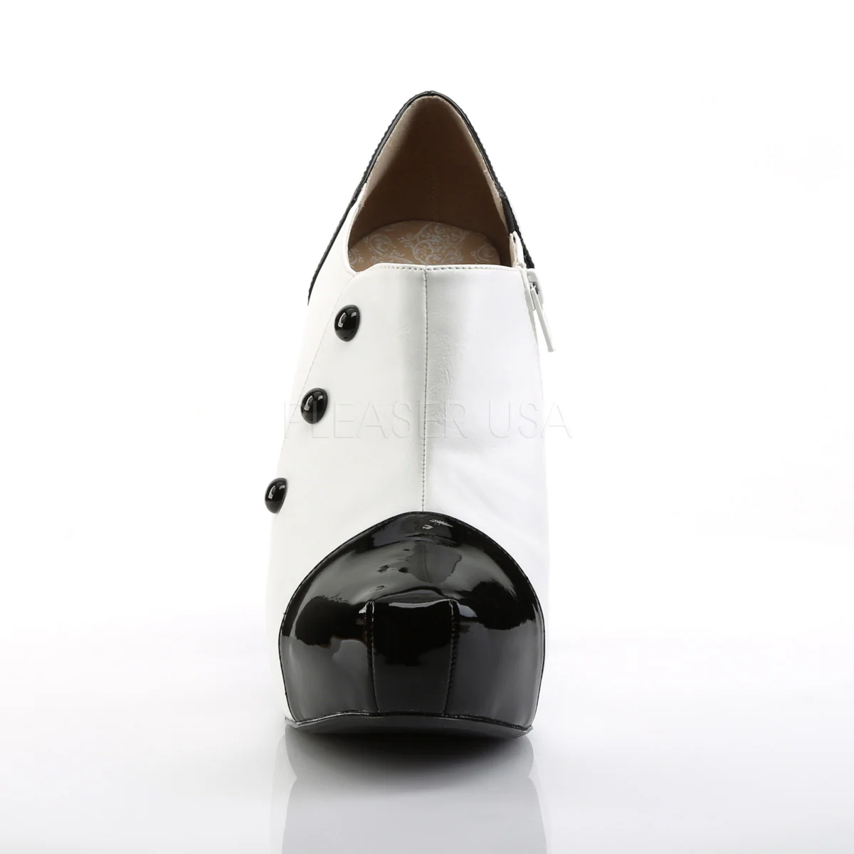 CHLOE-11  Black-White Patent - Image 2
