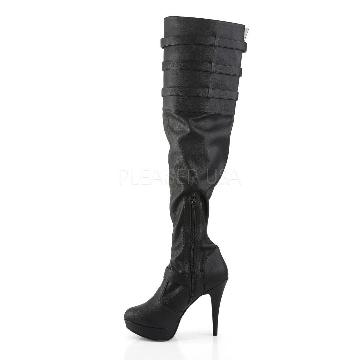 CHLOE-308  Black Faux Leather - Image 3