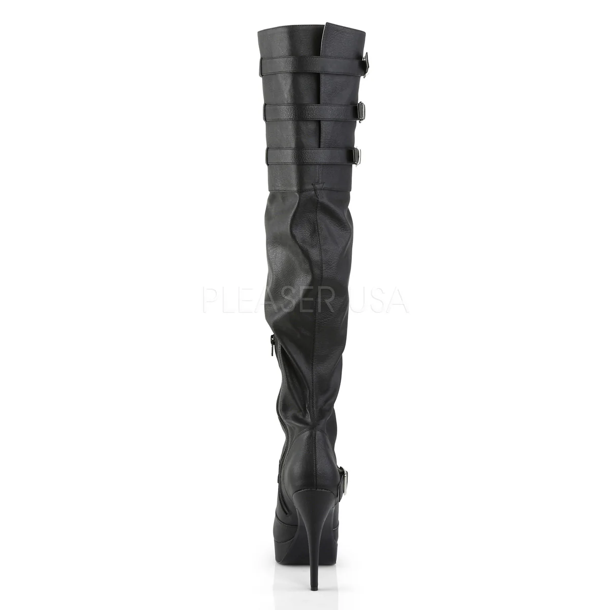 CHLOE-308  Black Faux Leather - Image 4