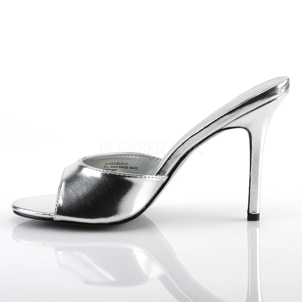 CLASSIQUE-01  Silver Metallic Pu - Image 3