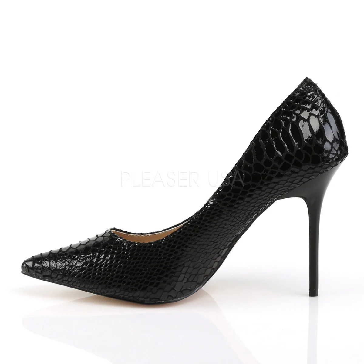 CLASSIQUE-20SP Black Snake-Print Leather - Image 3