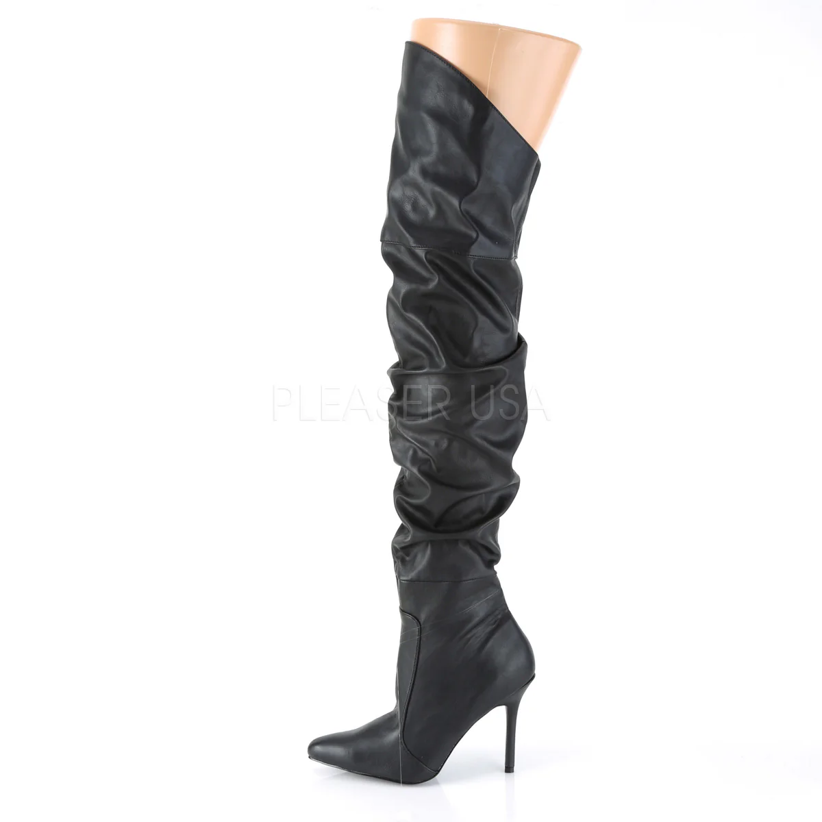 CLASSIQUE-3011 Black Faux Leather - Image 3