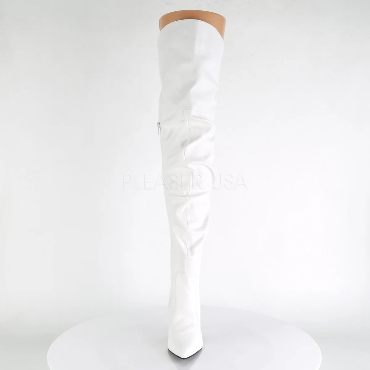 CLASSIQUE-3011  White Faux Leather - Image 2