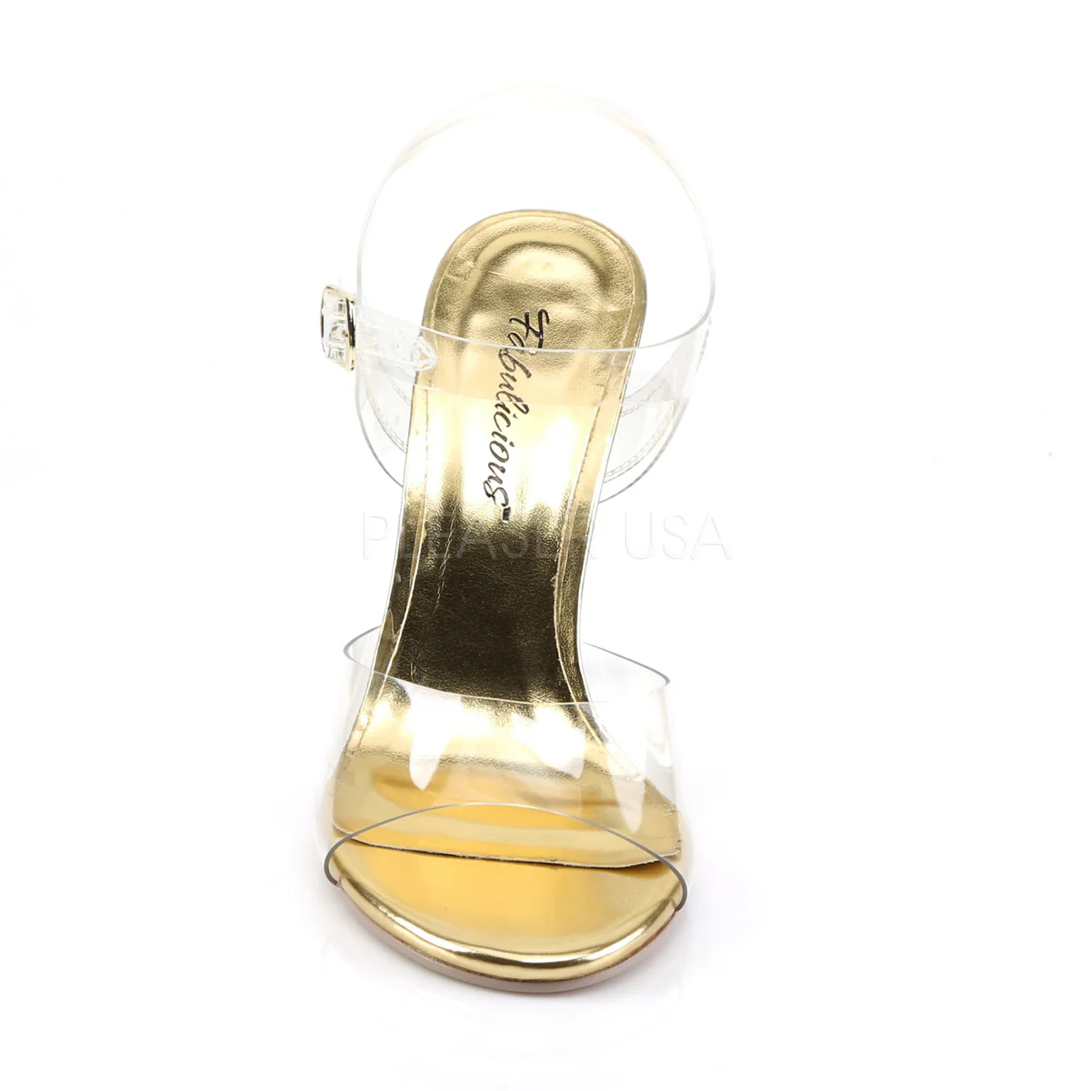 CLEARLY-408 Clear Lucite-Gold - Image 2