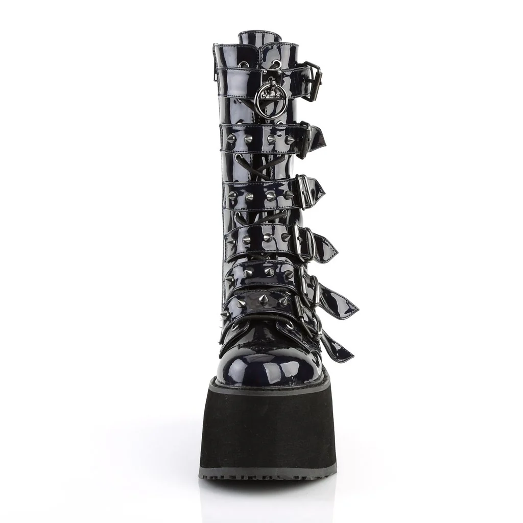 DAMNED-225 Black Hologram Vegan Leather - Image 2