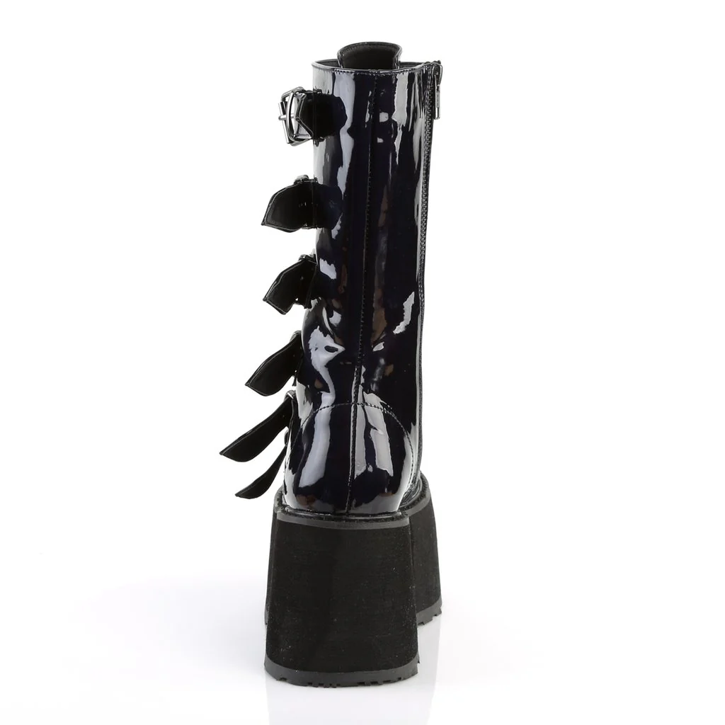 DAMNED-225 Black Hologram Vegan Leather - Image 4