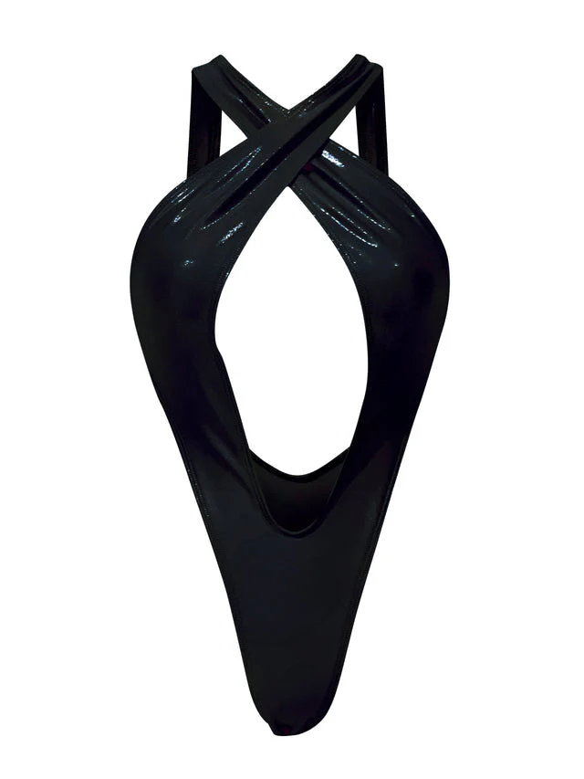 Diamond Dolls Shine Hallicon Bodysuit Purple - Image 4