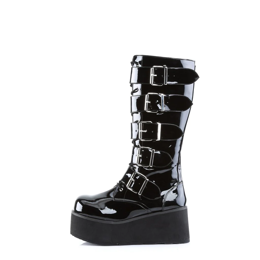 TRASHVILLE-518 Black Patent - Image 3