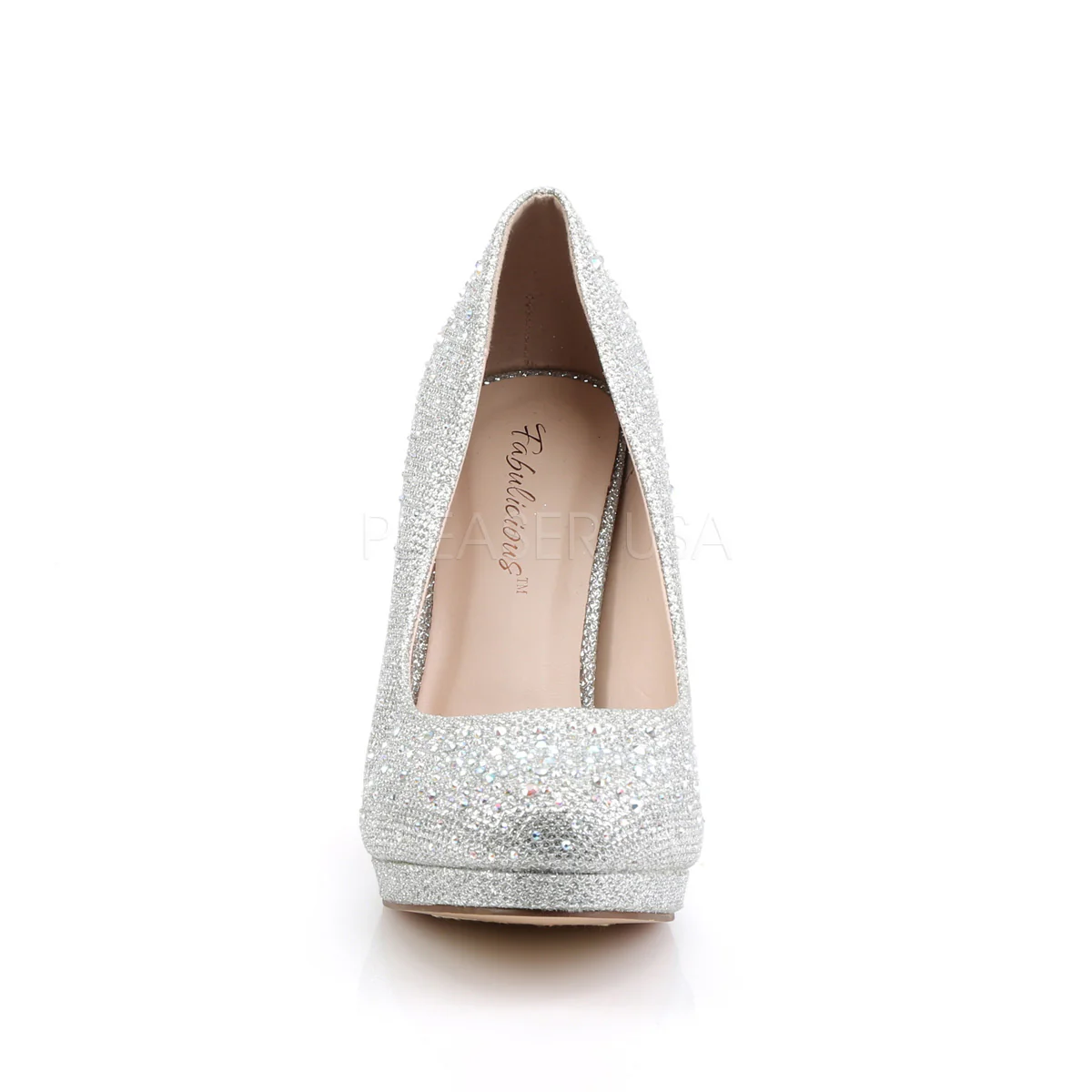COVET-02 Silver Glitter Mesh Fabric - Image 2
