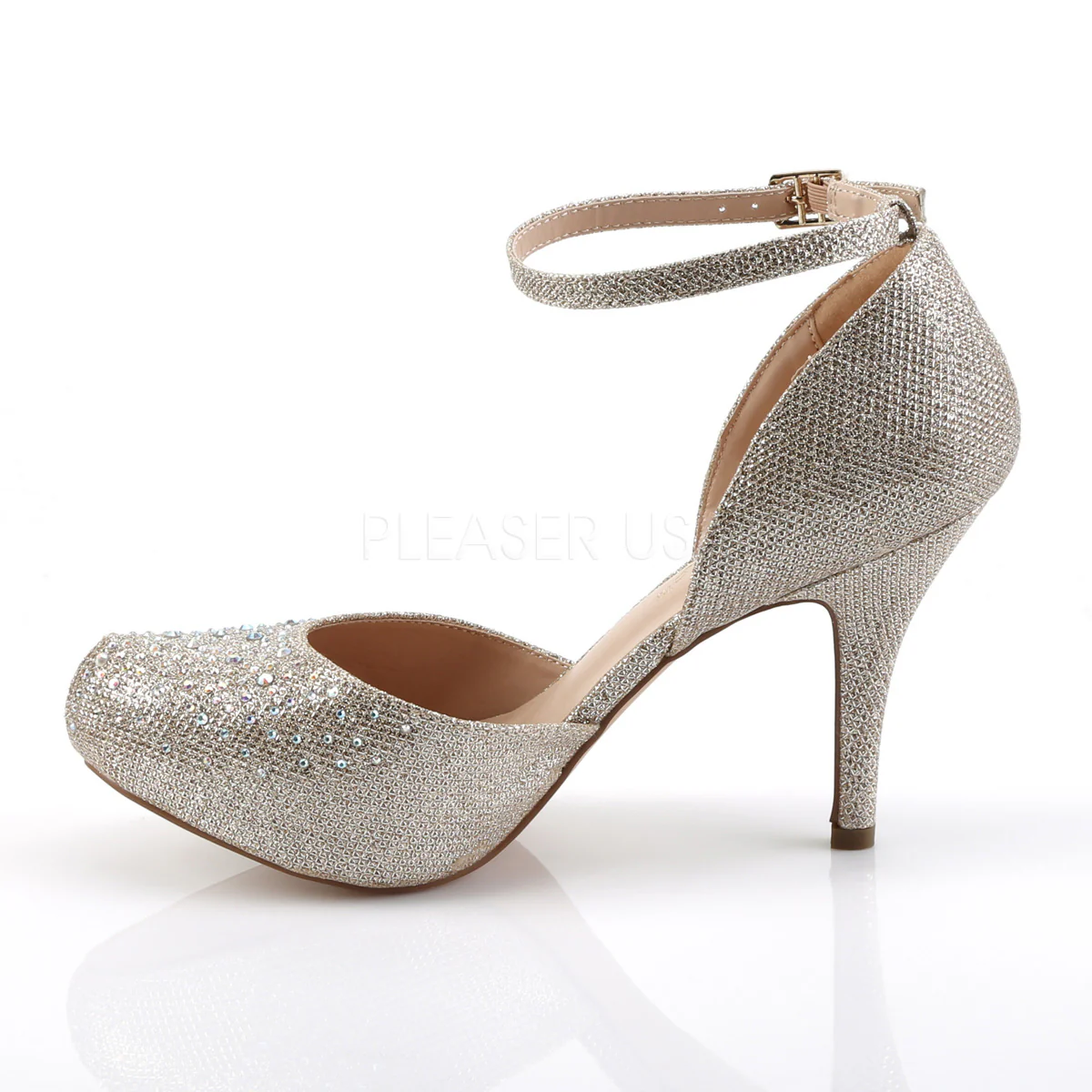 COVET-03  Nude Glitter Mesh Fabric - Image 3
