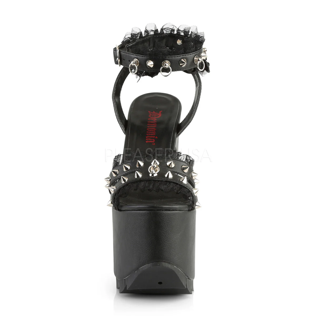 CRAMPS-08  Black Vegan Leather-Lace - Image 2