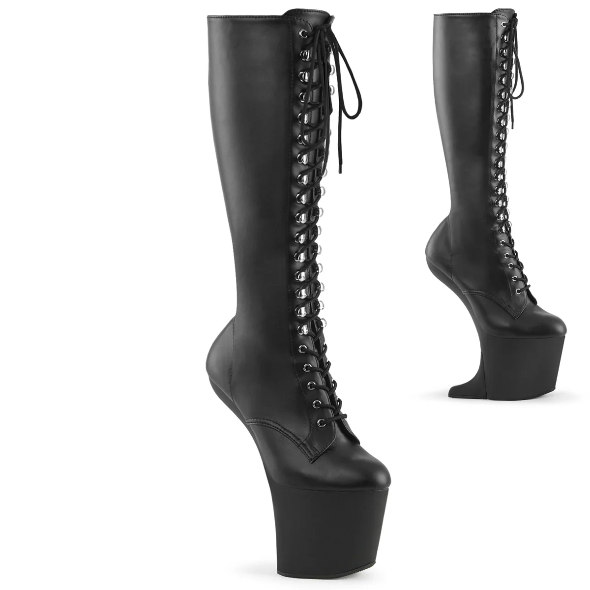 CRAZE-2023 Black Stretch Faux Leather/Black Matte