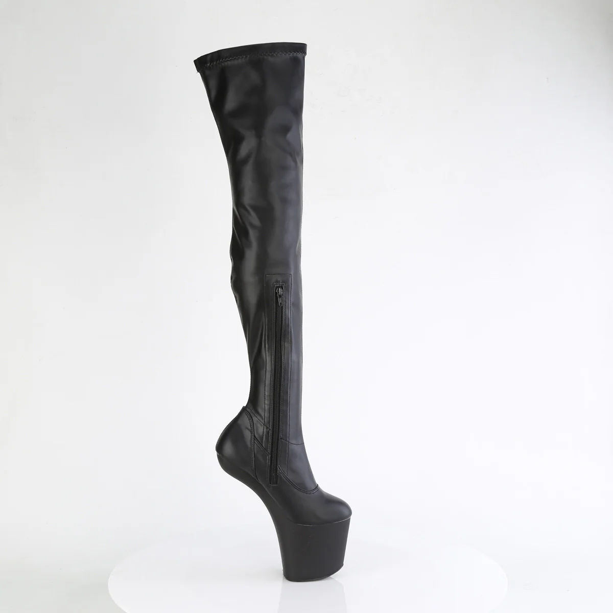 CRAZE-3000 Black Stretch Faux Leather/Black Matte - Image 5