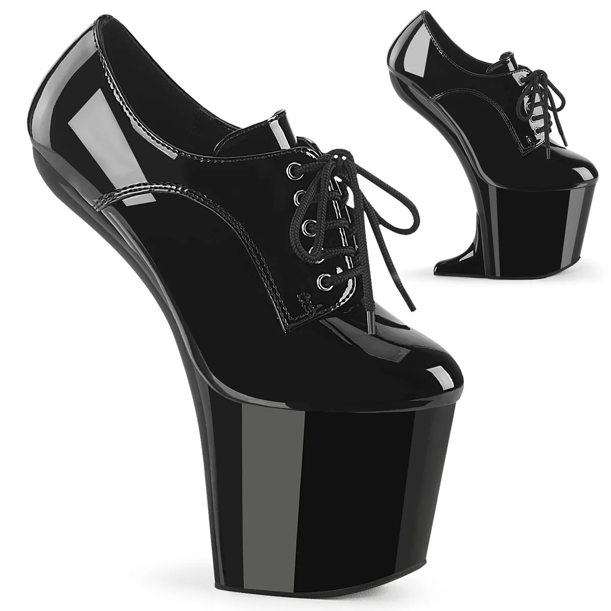 CRAZE-860  Black Patent/Black