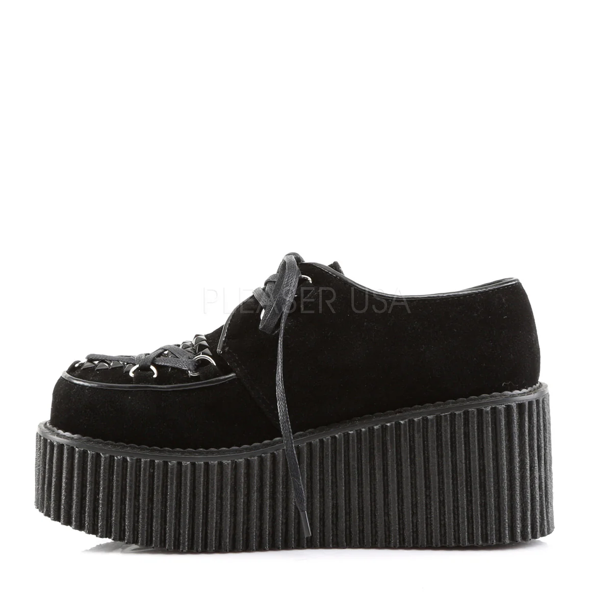 CREEPER-216  Black Vegan Suede - Image 3