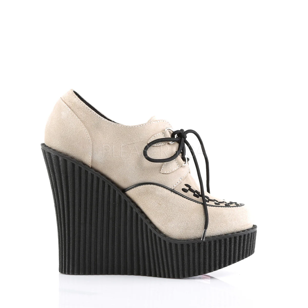 CREEPER-302  Cream Vegan Suede - Image 5