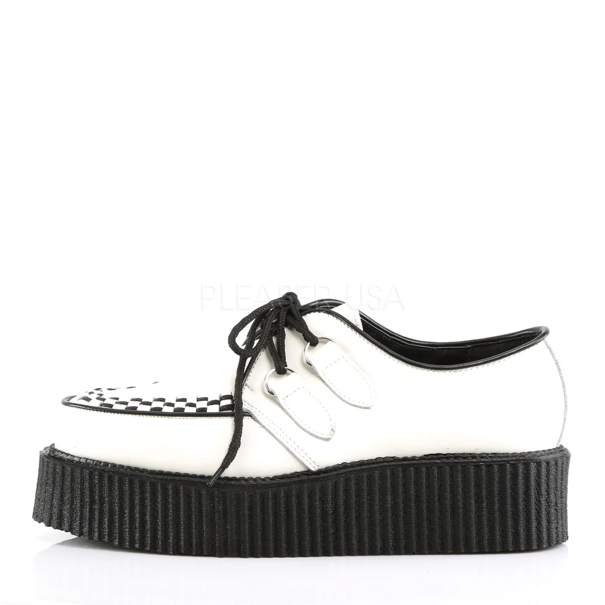 CREEPER-402  White Leather - Image 3