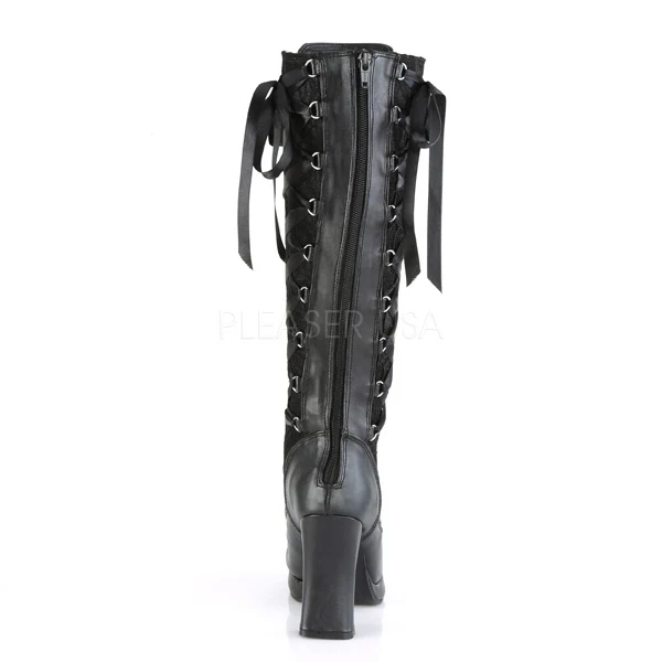 CRYPTO-106 Black Vegan Leather-Lace - Image 4
