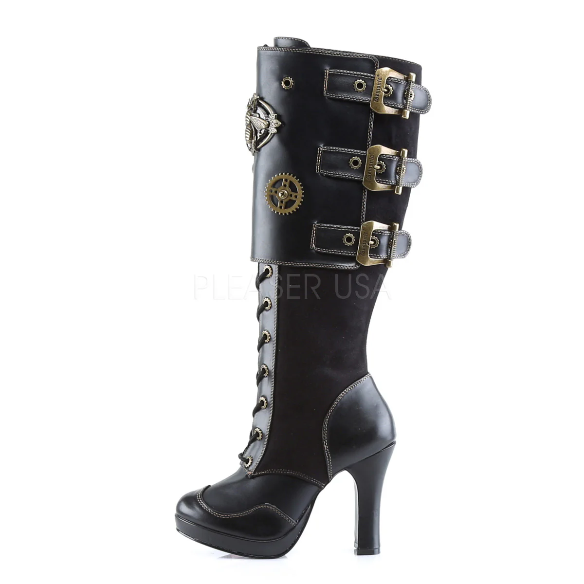 CRYPTO-302  Black Vegan Leather-Microfiber - Image 3