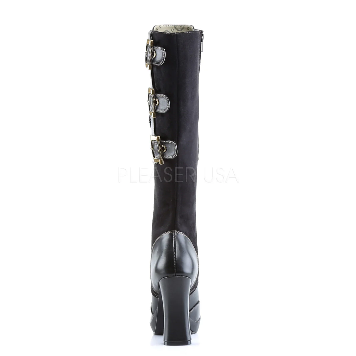 CRYPTO-302  Black Vegan Leather-Microfiber - Image 4