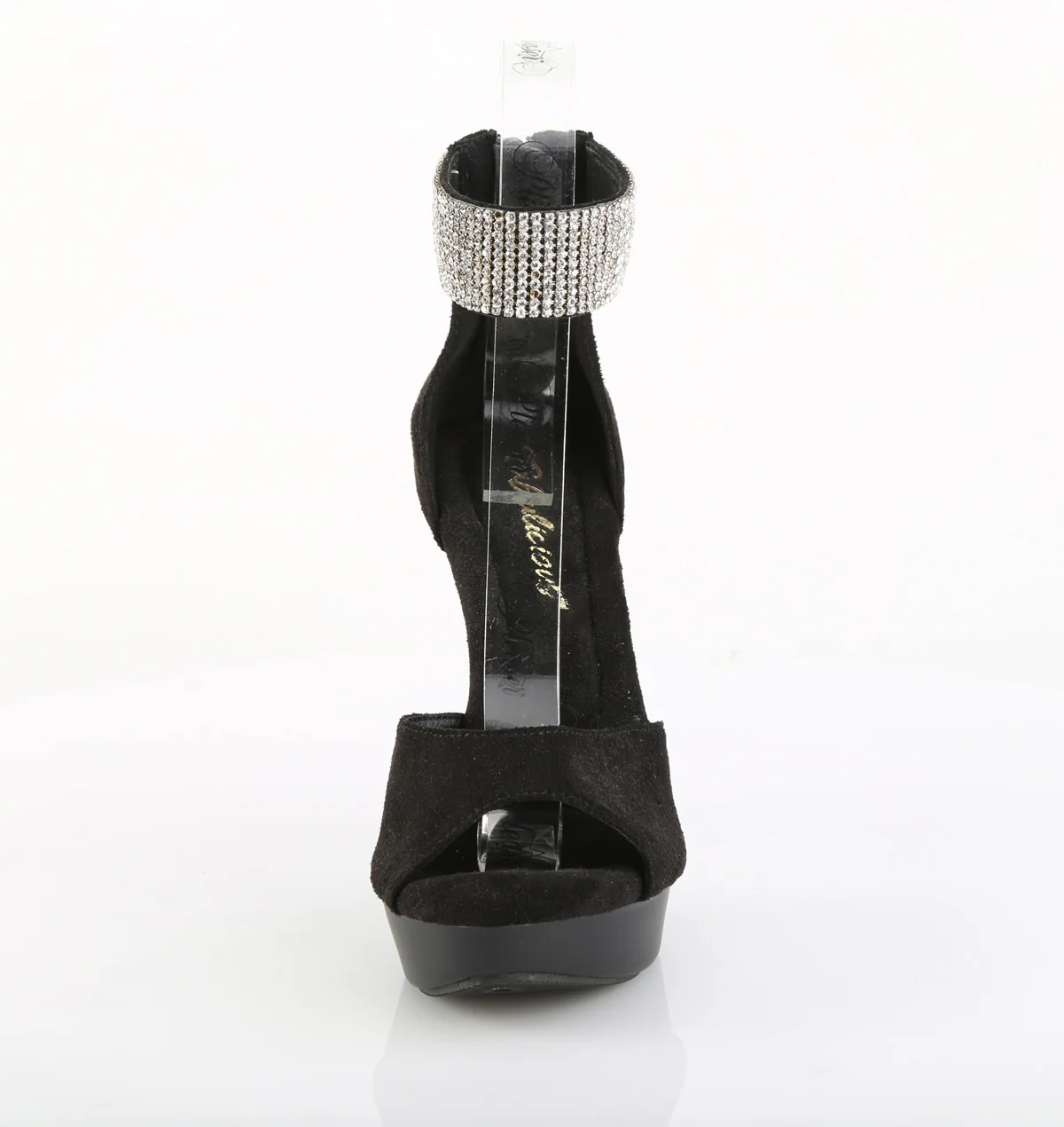 COCKTAIL-525  Black Faux Suede/Black Matte - Image 2