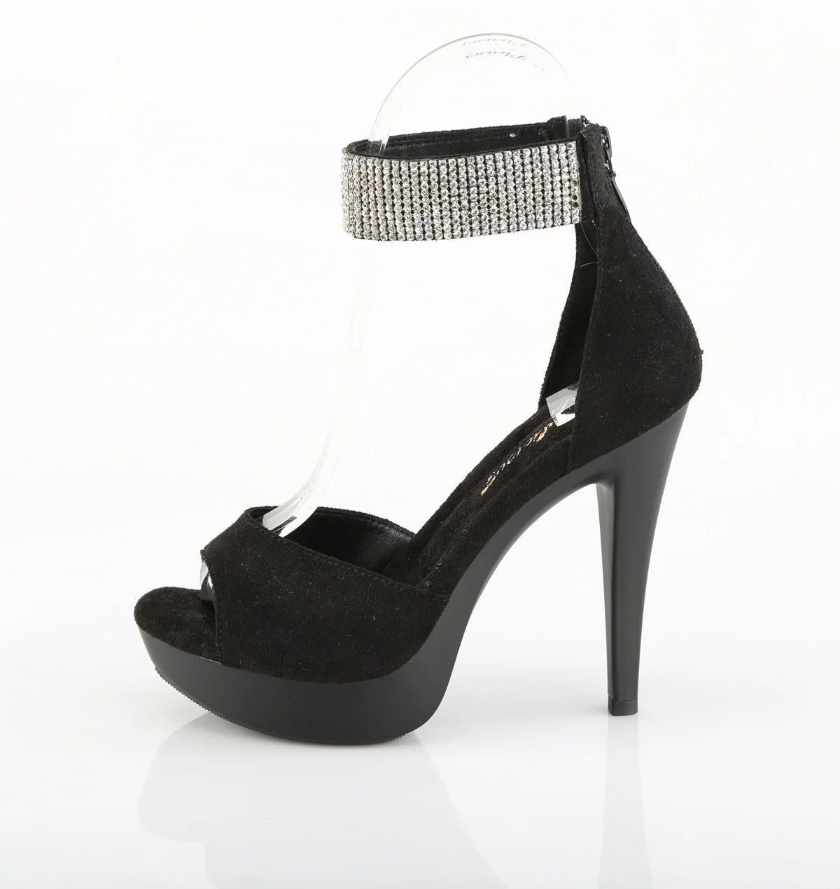COCKTAIL-525  Black Faux Suede/Black Matte - Image 3