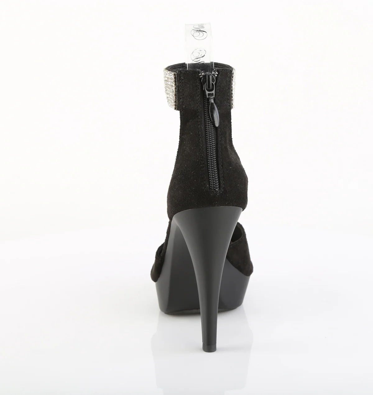 COCKTAIL-525  Black Faux Suede/Black Matte - Image 4